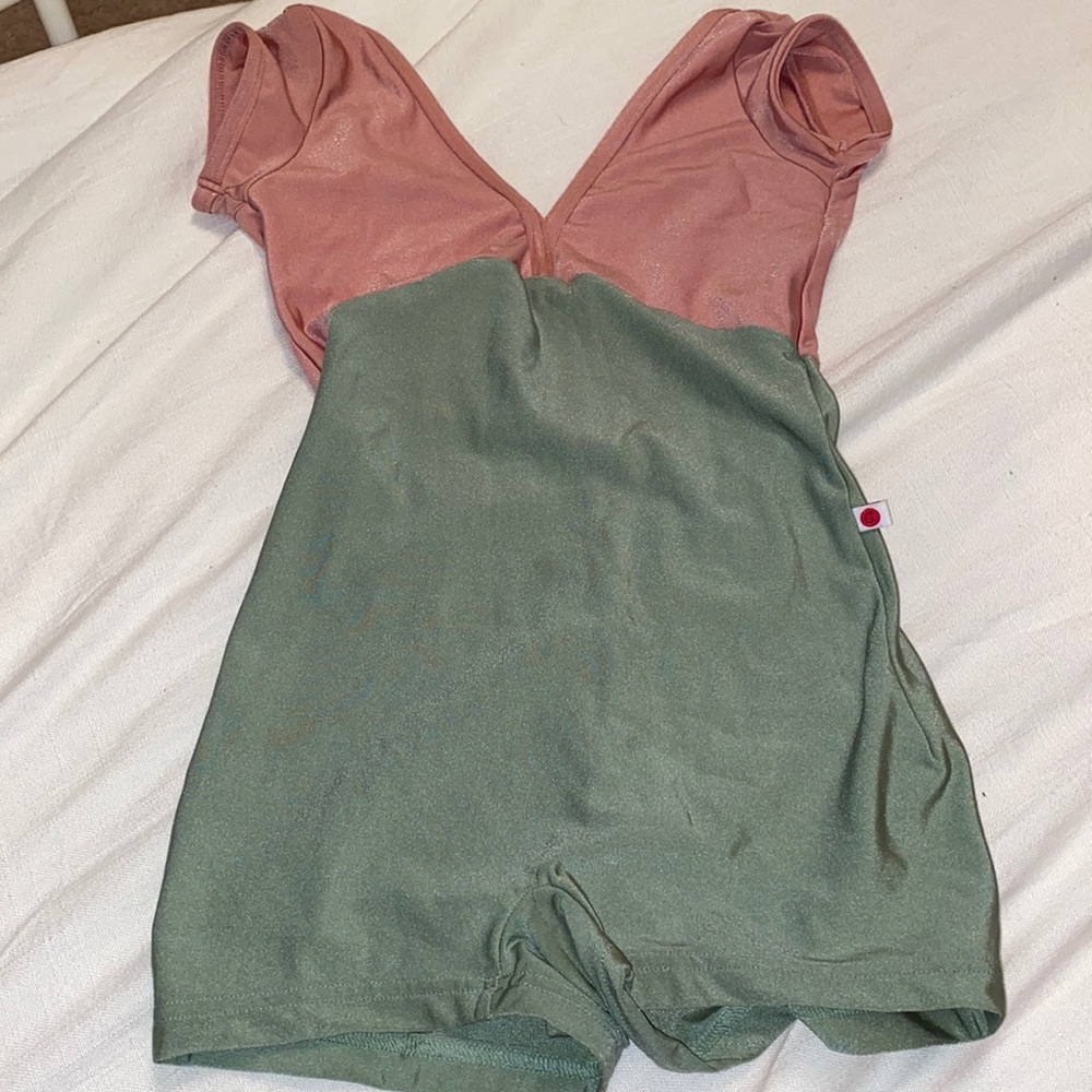 Yumiko Pink and Green Unitard